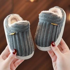 回力儿童棉拖鞋男女童家用秋冬季外穿室内家居防滑包跟保暖宝宝质