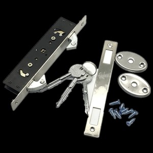 铝合金移门锁双勾锁平移滑动门钩锁木吊趟门锁挂钩锁重型断桥铝锁