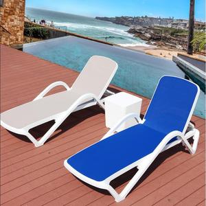 户外庭院阳台躺床花园泳池折叠沙滩午睡酒店会所休闲塑料简易躺椅