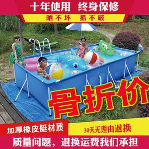 帆布鱼池养殖水箱专业家用户外养鱼水池加厚儿童戏水池成人游泳池