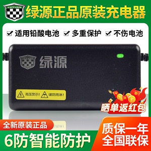 绿源电动车原装正品铅酸电池充电器专用48V/60V/72V自动散热直发