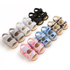 回力夏季0-1岁宝宝学步鞋软胶底婴儿鞋网布镂空凉鞋美