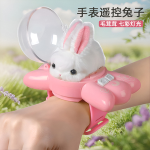 MINISO名创优品毛绒兔子手表遥控小汽车黑科技儿童玩具电动迷你