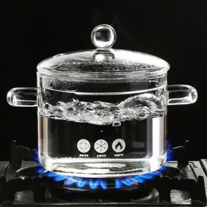 苏泊尔高硼硅玻璃炖锅炖汤煲汤可明火燃气加热加厚家用透明带盖泡