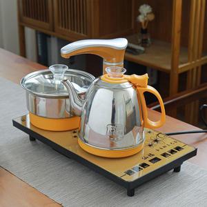 智能自动上水泡茶电热水壶三合一带消毒锅套装抽水烧水壶泡茶炉