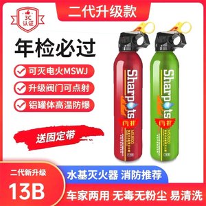 灭火器商铺用4公斤车载水基小型便携汽车内私家车家用小车水基型