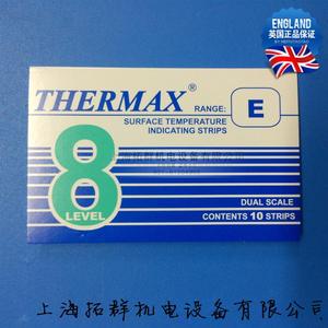 英国TMCk温度测试纸 感温片 测温片 测温条 测温纸8格E 204-260℃