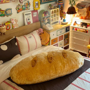 可爱奇奇怪怪面包长条抱枕毛绒玩具宿舍床头靠垫床上夹腿睡觉枕头