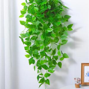 仿真绿萝长藤装饰藤条塑料叶子室内壁挂假花绿植挂墙壁上吊兰吊篮