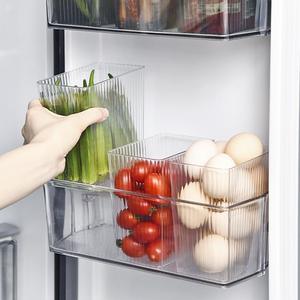 厨房冰箱侧门收纳盒鸡蛋食物保鲜零食调料分隔专用整理