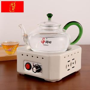 复古温控电热茶炉煮茶电陶炉平底耐热玻璃壶随手泡茶烧水壶电茶壶