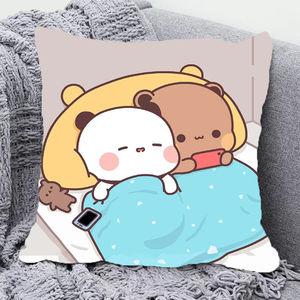 一二布布抱枕可爱熊猫卡通枕头情侣创意沙发午睡靠枕套学生日礼物