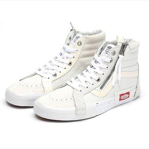 万斯SK8 HI CAP黑色高低帮拉链解构拼接高帮男女鞋滑板鞋VN0A3WM1