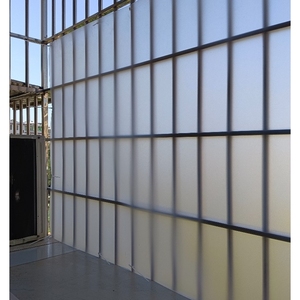 阳台挡板防风防雨窗户围栏缝隙隔板半透明磨砂防隐私防晒遮光透亮