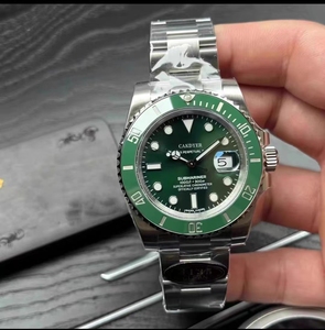 C厂瑞士名表精钢夜光黑绿水鬼手表自动机械男表防水日志商务腕表