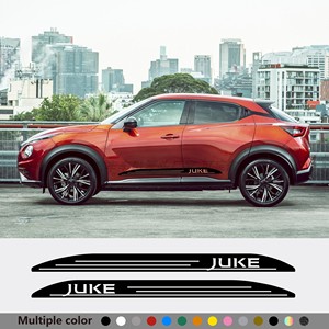 适用于日产JUKE劲客 NISMO汽车外饰条纹贴纸 装饰下侧裙车身拉花