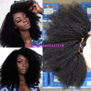 4B4C Brazilian Hair Afro Kinky Curly Human Hair Bundles 10A