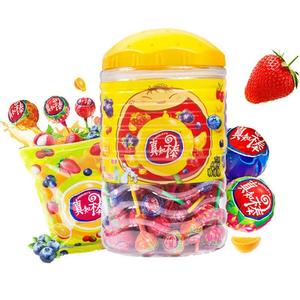 真知棒大桶装棒棒糖约108支水果味袋装礼盒年货糖果儿童礼物零食