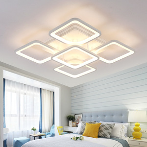 0长方形客厅灯具LED吸顶灯无极调光天空之城房间灯卧室AI语音灯饰