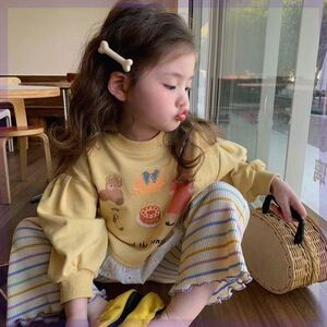 巴­拉巴­拉韩国童装女童卫衣2024儿童洋气新款卡通印花套头长袖上