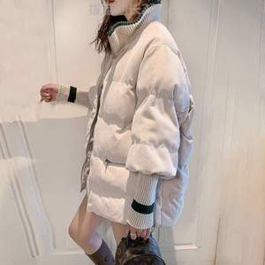 棉袄2023祆小短款服面包新款棉宽松冬季女式韩版学生&灯芯绒加厚