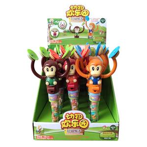 网红同款小乐蜂打猴子猴赛雷小猴拍拍手压片糖果玩具创意玩具