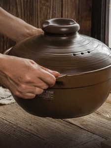 自然厨陶瓷锅加深砂锅炖锅耐高温沙锅煲汤煮粥燃气家用商用大超大