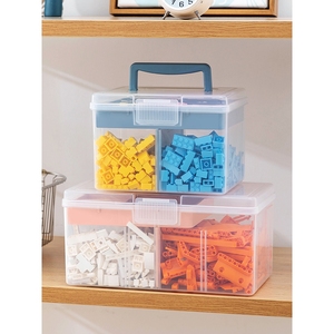 日本进口牧田乐高玩具lego积木收纳盒透明多层分格分类装大小颗粒