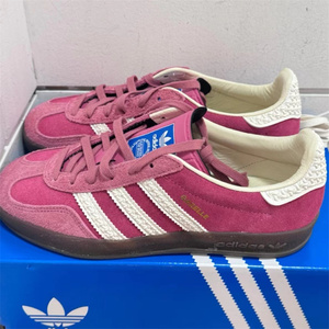 Adidas阿迪达斯女鞋Originals Samba Gazelle Indoor粉红色德训鞋