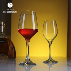 利比酒店餐厅轻奢葡萄酒杯卡妙V型高脚杯菱形创意波尔多红酒杯子