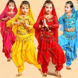 少儿女童新疆幼儿少数民族风肚皮舞表演服印度舞蹈服装儿童演出服