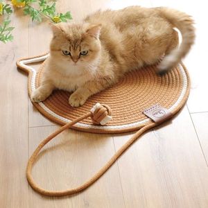棉绳猫抓垫编织宠物睡觉棉垫猫趴垫子耐抓耐磨