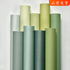 浅绿色灰绿墨绿薄荷绿色系墙纸北欧复古绿纯色素色壁纸果绿色草绿