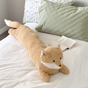 动物狐狸长抱枕床头枕头靠枕睡觉夹腿长条枕沙发卧室装饰女生礼物