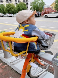 爱渊宝母婴用品自行车儿童座椅共享折叠车椅前后两用宝宝婴儿小孩