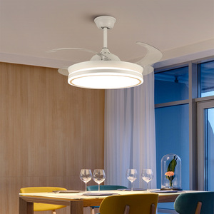 欧普照明现代简约吊扇灯客厅带电风扇吊灯一体家用餐厅卧室48寸隐