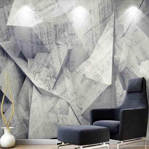 亚畅几何壁画自粘3d立体北欧墙纸现代图案壁纸电视背景墙线条图形