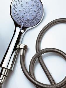 浴淋浴软管304不锈钢室管洗澡洒喷头水软管热水花器配弹簧软管件