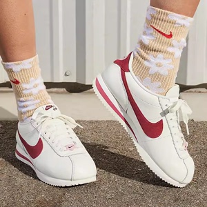 耐克NIKE CORTEZ SE阿甘情人节白红运动休闲跑步鞋男女FZ5167-133