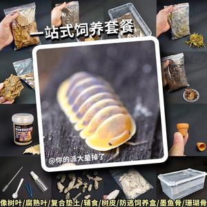 鼠妇西瓜虫饲养套餐垫材饲料枯叶腐熟叶爬宠爬虫生态缸学生实验