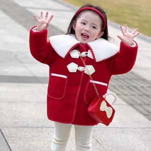 女童小女孩公主过年斜挎包包红色儿童背包宝宝龙年新年拜年零钱袋