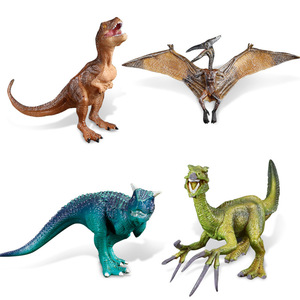 跨境热卖 儿童侏罗纪恐龙模型玩具 翼龙牛龙南方巨兽龙暴王龙摆件