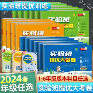 2024春实验班提优大考卷一二三四五六年级上册下册语文数学英语人教北师大苏教外研版小学学霸全优单元期末培优训练试卷测试卷全套