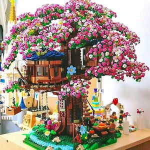 樱花树屋女孩子系列乐高积木拼装玩具8岁9模型樂高女生情人节礼物