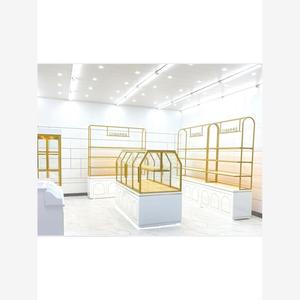定制展示柜面包中岛柜弧形玻璃蛋糕店模型展示柜烘培边柜展示架