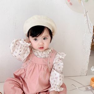巴­拉巴­拉韩系女宝宝连体衣春秋婴儿衣服春装背带裤套装洋气女婴