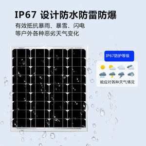 厂家供应130W单晶硅太阳能板光伏充电板太阳能发电系统多规格