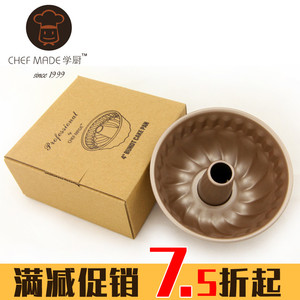 chefmade学厨 4寸重钢型金色凸柱菠萝杯天使空心蛋糕模具 wk9033