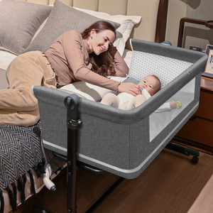 哈卡达官网婴儿床拼接大床新生儿童床多功能可折叠移动宝宝小床bb