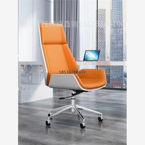 办公椅子电脑椅家用舒适久坐老板高档牛皮高背可躺大班椅会议转椅